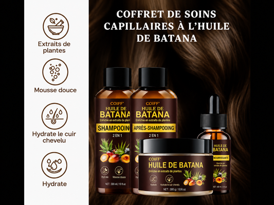 Ensemble de 4 produits GSWP à l'huile de Batana