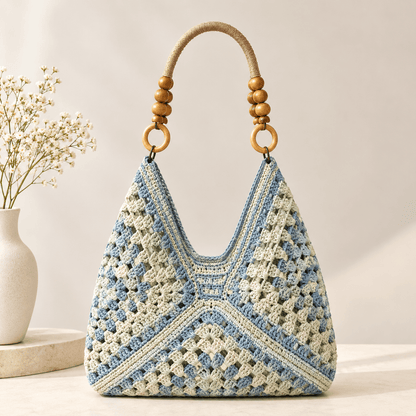 Cabas Tressé Grande Évasion – Grand Sac Femme Élégant et Tendance