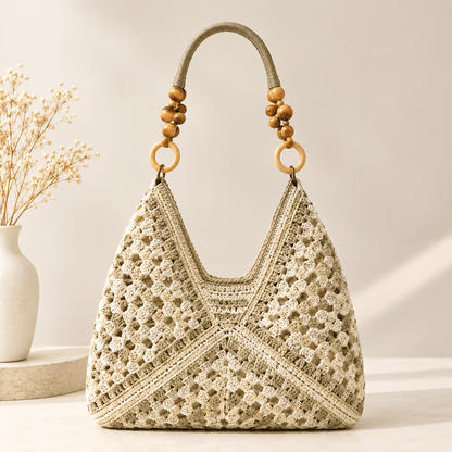Cabas Tressé Grande Évasion – Grand Sac Femme Élégant et Tendance