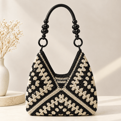 Cabas Tressé Grande Évasion – Grand Sac Femme Élégant et Tendance