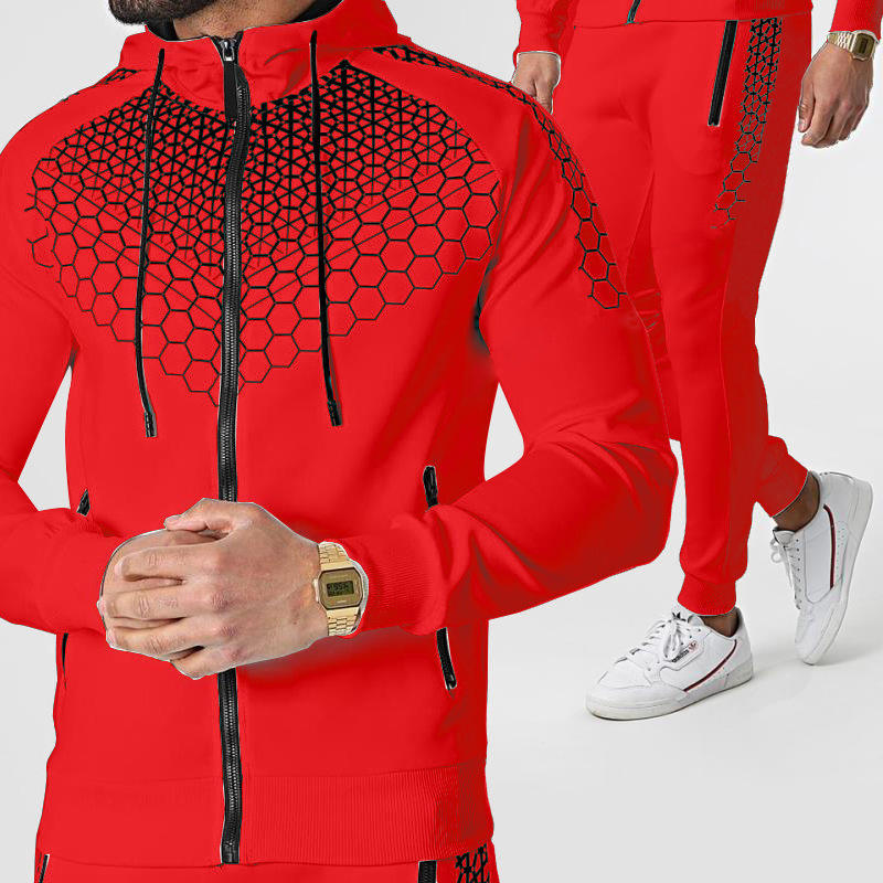 Survêtement homme 2 pièces tendance – ensemble jogging et sport au design moderne.
