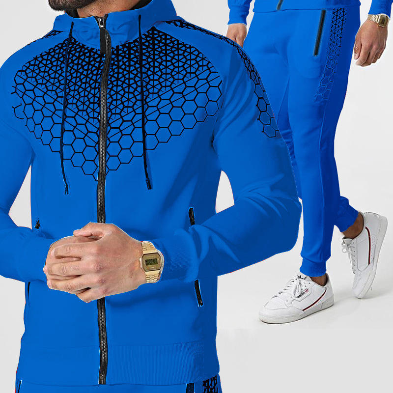 Survêtement homme 2 pièces tendance – ensemble jogging et sport au design moderne.