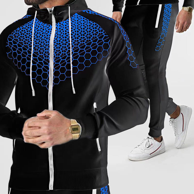 Survêtement homme 2 pièces tendance – ensemble jogging et sport au design moderne.