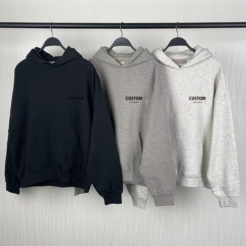Survêtement Homme Molleton Ample et Lourd 100 % Coton Personnalisé, Ensemble de Jogging Sweat à Capuche et Pantalon de Survêtement, Fabricant