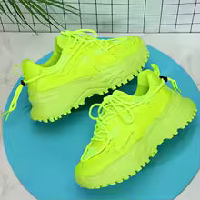 Baskets Plateforme Femme - Chaussures Sport Décontractées