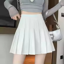 Jupe plissée taille haute style preppy pour femmes, mini jupe trapèze écolière, uniforme JK, jupe patineuse noire, grande taille