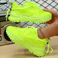 Baskets Plateforme Femme - Chaussures Sport Décontractées