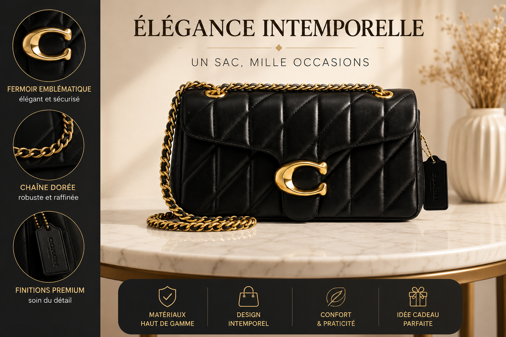 Sac Bandoulière à Chaîne Motif Diamant - Petit Sac Carré Haut de Gamme